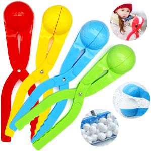 Snowball Maker Clip For Kids Adult Heart Snowflake Duck Shape Clip Tongs for Outdoor Sand Snow Ball Mold Toys Fight Sports Toys