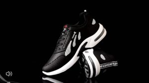 【KLEE】Comfortable Rubber Shoes for Man sneakers Four Seasons Mens Leather Texture Casual Shoes Versatile Trend Sports Air Cushion Sneakers