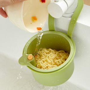 Creative Sink Hanging Strainer Basket Openable Bottom Cover Detachable Multifunctional Quickly Drain Kitchen Garbage Filter