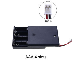 Hộp Đựng Pin YuXi AAA 4 Ngăn Có Công Tắc & Dây Kết Nối PH2.0 XH2.54 SM Dupont USB - Hộp Đựng Pin Đơn Chiếc