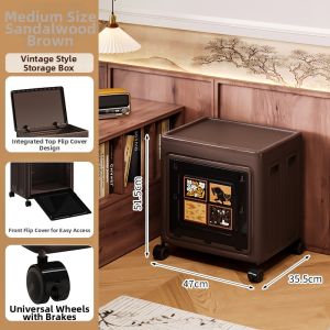 Large Capacity Mid-century Style Folding Storage Box