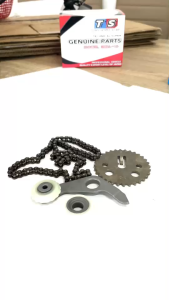 ชุดโซ่ราวลิ้น เวฟ125i WAVE125i MSX125 เวฟ125i MSX125 โซ่ราวลิ้นแต่ง 4ชิ้น เฟืองราวลิ้น/ ตัวกดโซ่พร้อมขาจับ/ ยางกลิ้งโซ่/ โซ่ราวลิ้น