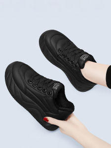 Ugly Cute Thick Bottom Bread Shoes Womens Autumn Winter New Soft Bottom Single Shoes British Style Small Leather Shoes