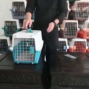 Solid Secure Pet Carrier Kucing (<10kg)  Free Urine Tray For Cat Dog Rabbit Stylist Cage Clinic Transport