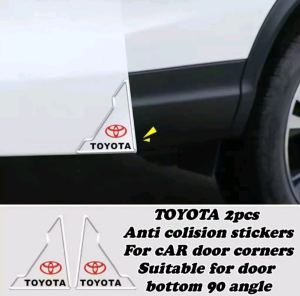 Q-7 2pcs Car door corner transparent anti-collision stickers