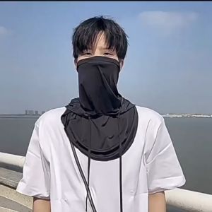 UV Protection Face Mask Design For Full Face Sun Protection Mens And Womens Ice Silk Sunscreen Cap