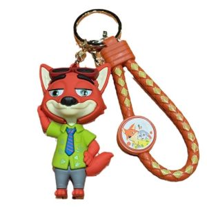 Cartoon Crazy Animal City PVC Keychain Cute Doll Backpack Pendant Keychain Pendant Small Gift
