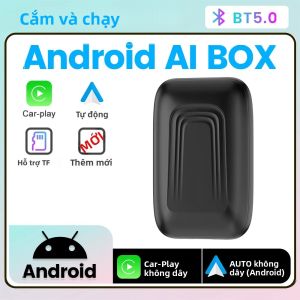 Hộp AI Mini Android Hỗ Trợ CarPlay Android Auto Không Dây Nâng Cấp Hỗ Trợ Netflix YouTube Dành Cho Xe VW Nissan Toyota Honda Kia MG Ford Volvo