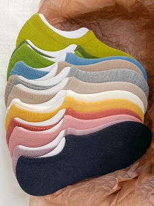 Zhongyi Yipin เรือถุงเท้าผู้หญิงฤดูร้อนบาง Breathable กีฬาดูดซับเหงื่อที่มองไม่เห็น Low Cut ถุงเท้าสั้น