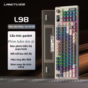 Microstep | Bộ Bàn Phím và Chuột Văn Phòng Nữ RGB Im Lặng