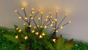 SXH  Lamp Outdoor Courtyard Solar Energy Lawn Lamp Firefly Bee Butterfly Lamp Reed Lamp Induction