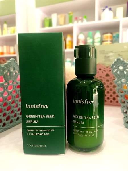 Tinh Chất Dưỡng Ẩm Sâu, Phục Hồi Da Mụn Innisfree Green Tea Seed Serum