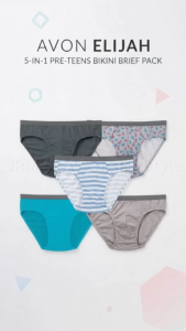 Avon Elijah 5-in-1 Pre-teens Bikini Brief Pack