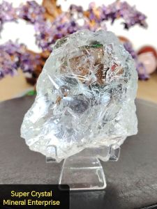 天然收藏等级喜马拉雅阿赛斯特莱白水晶原石摆件Natural Collection Himalaya Satyaloka Azeztulite Clear Quartz Crystal Ornament SAT20