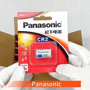 Panasonic CR2 Cylindrical Photo Lithium Battery 3V CR123A Photo Power Manganese Dioxide Lithium Battery 3V Canon Camera Smoke Alarm Strong Light Flashlight Range Finder Electronic Gas Meter