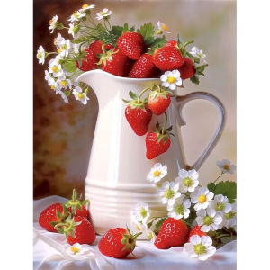 BILIBILI | 40x50cm Strawberry Paint By Numbers Kits Pictures By Numbers Landscape Acrylic Paint Adults Crafts Drawing Kit