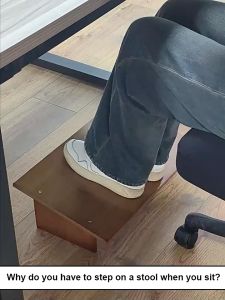 LALA Ergonomic Foot foot stool step footrest leg set foot pedal pad Rest Office Under Desk With Foot Massage Roller Leg Rest Foot Stand Footrest 脚板凳