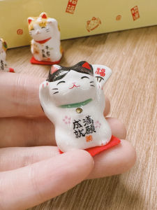 In Stock Japan Import Yaoshi Kiln Lucky Cat Cute Ceramic Cat Blessing Lucky Japanese Desktop Decoration Ornaments