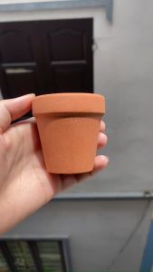 Chậu đất nung 6x6cm - trồng sen đá xương rồng mini / chậu nâu đất