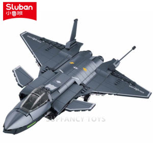 Sluban | 346PCS New Generation Air Force J20BS Stealth Fighter Jet Military Parade Building Blocks Sets Educational Toys for Children
