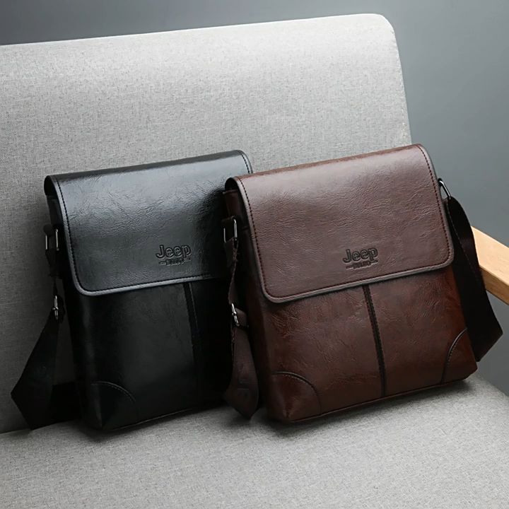 Fashion soft leather crossbody bag men's bags men's business