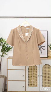 Áo thiết kế cao cấp sang trọng chất liệu Cotton Lạnh Hàn Quốc sang trọng quý phái thoáng mát AN5L0153 Thương hiệu Thiều Hoa