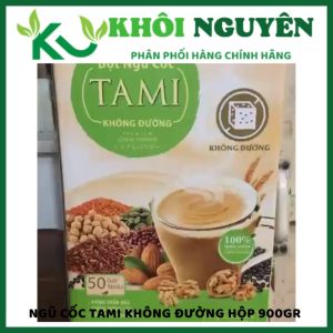 Bột ngũ cốc TAMI không đường hộp 900g 50 gói - [Cty Tâm Minh Foods]