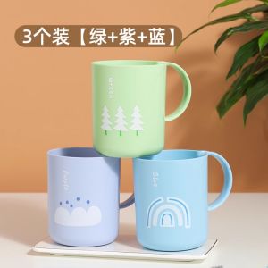 Portable Travel Tea Flower Dentist Cup High Aesthetic Home Use Toothbrush Cup Childrens Washcup Simple Style Plastic Material