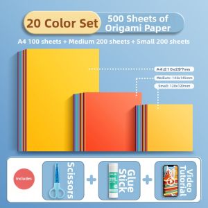 deli | Children Art Paper DIY Kit Square Rectangle