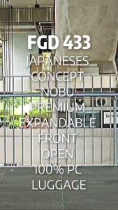 SAMEL 24" FGD 433 JAPANESES CONCEPT NOBU PREMIUM EXPANDABLE FRONT OPEN 100% PC LUGGAGE