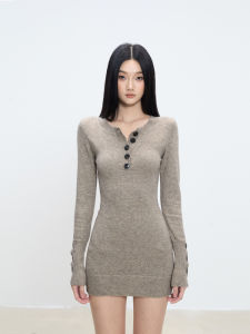 withmin | Đầm Knit Ôm Dáng Giúp Thon Gọn