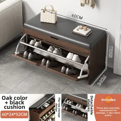 Narrow Hallway Shoe Bench Soft Seat