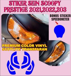 stiker cutting sticker variasi sein transfaran scoopy 212223 bonus stiker spidometer