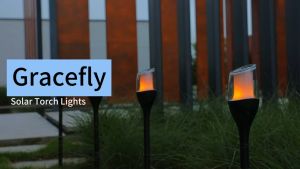 Flickering Flame Solar Torch Light Garden LED Lawn Lamp Waterproof Outdoor Decoration Lights for Home Yard Street