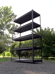 (Surabaya) 100% BESI Rak Besi Susun Rak Penyimpanan Gudang Rak barang Rak Dapur Rak Besi Serbaguna