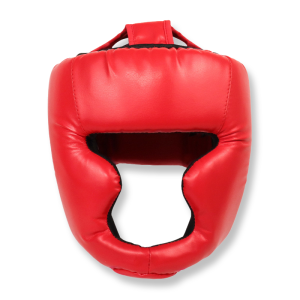 Full-Covered Thickened Leather Boxing Helmet Adult Karate Muay Thai Training Head Protector Gym Taekwondo Guard