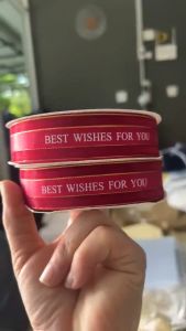 ริบบิ้นผ้าซาติน ริบบิ้นผ้า ริบบิ้นผูกกล่องของขวัญ เค้ก ขนาดกว้าง 2.5 ซม ยาว45ม ริบบิ้นทำโบว์ ริบบิ้นห่อของขวัญ พร้อมส่ง