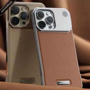 เคสโทรศัพท์หนังลายแม่เหล็กแบบซ่อนขอบไร้ขอบ ระดับไฮเอนด์ พร้อมฟังก์ชั่นอโรมาเธอราพี สำหรับ iPhone 17 16 15 14 13 12 11 Pro Max