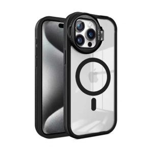 HEXDRAGON เคสฝาปิดฝาพับกล้องโปร่งใสกันกระแทกการป้องกันช่องหน้าต่างสถานีสำหรับ iPhone 14 15 13 12 11 Pro Max 11pro 14plus 15plus เคสMagsafe เคสโทรศัพท์มือถือไอโฟนมีแม่เหล็ก