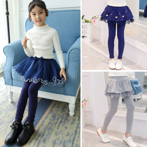 Quần Dài Lót Lông Cừu Dày Cho Bé Gái Mùa Thu Đông Quần Dài Cotton Cạp Vừa Cho Trẻ Em Mặc Ngoài Trời Quần Dài Cotton