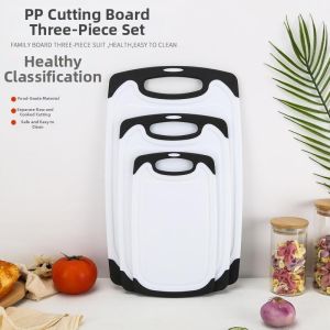 Anti-slip Stone Pattern Plastic Cutting Board