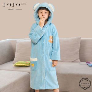 Adorable Cartoon Bathrobe with Hat And Cape Childrens Bath Towel Robe Polyester Fiber Home Use Lightweight Bath Skirt