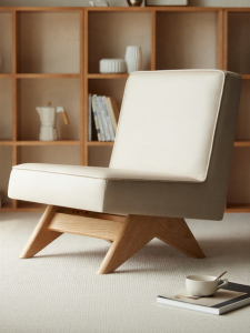 YUANSHI YUANSU | Solid Wood Modern Minimalist Leisure Chair