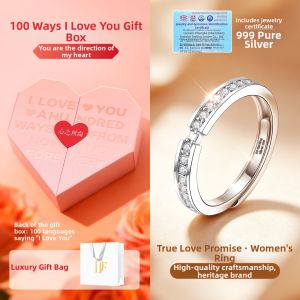 East Beauty | Proposing 999 Pure Silver Ring for Women