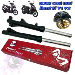 M.POWER CLICK 125i 150i / BEAT FI V1 V2 FRONT SHOCK ASSEMBLY 1 SET FOR Click 125i 150i / Beat Fi V1 V2 (Made In TaiWan)