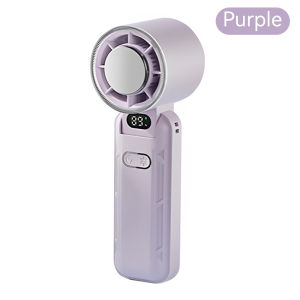 Mini Fan Foldable Portable Handheld Fan High-speed Turbo Fan for Neck Cooling USB Fan 5 Speed Strong Wind with LED Display