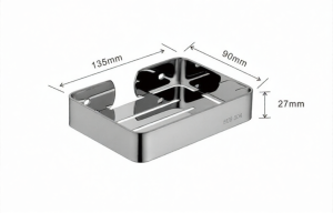 Small Size Stainless Steel Bathroom Corner Shower Room Storage Rack Wall Mounted Shelf Corner Basket Organizer Holder