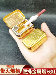 Small Square Ashtray Flip Portable Mini Cigarette Case Outdoor Travel Creative Pocket Storage Cigarette Holder Zygote