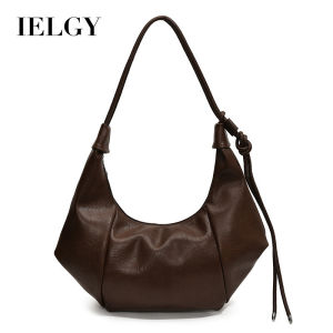 IELGY Retro Fashion Pleated Underarm Bag Trendy One-Shoulder Diagonal Female Bag