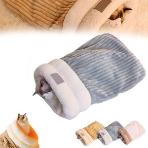 LETIGO Fleece Cotton Cat Sleeping Bag 360°wrap Soft Plush Sleeping Bag Nest Warm Bed for Indoor Cat